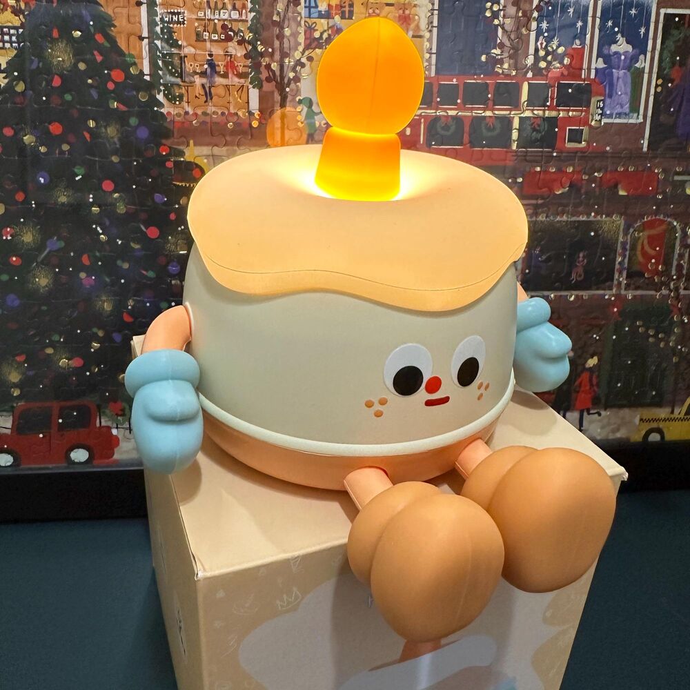 Birthday Cake Silicone Night Light &  Phone Holder